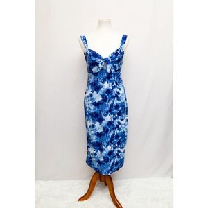 Ultra Flirt womens dress blue L+
